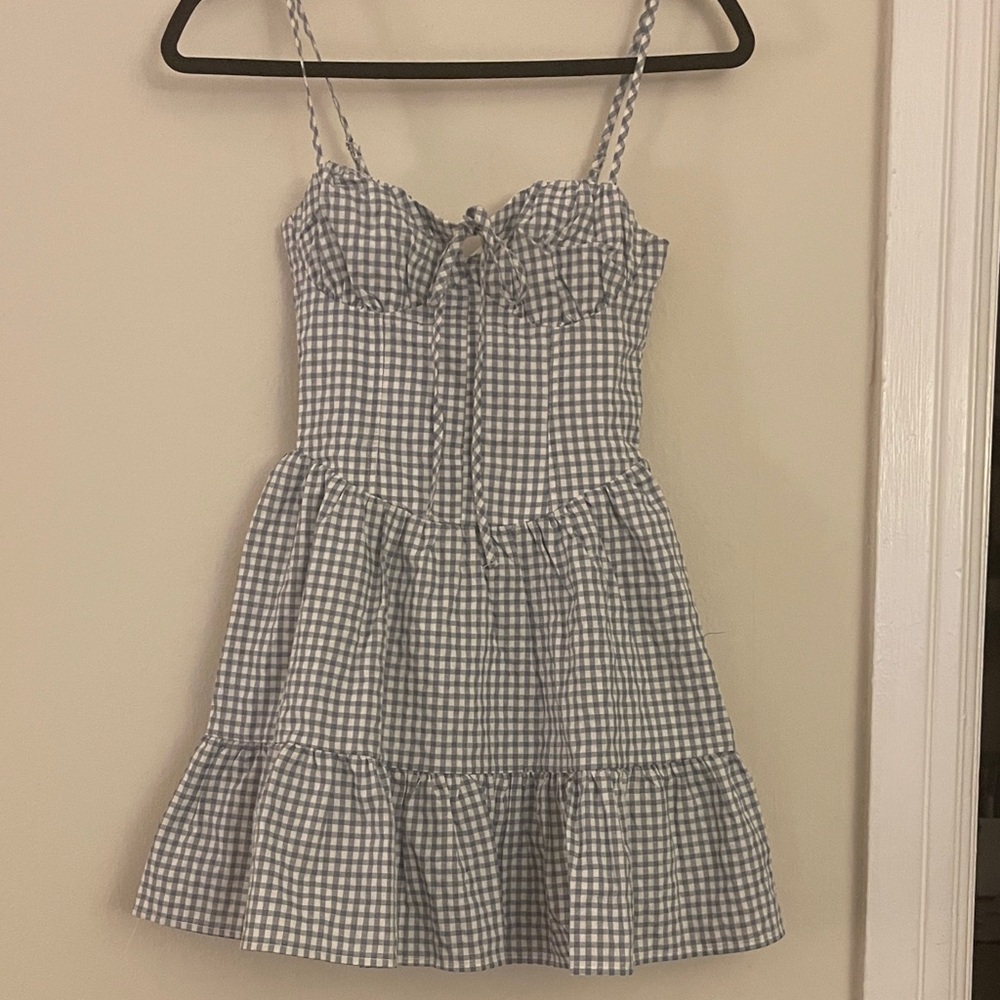 Blue and White Gingham Dorothy Costume Sundress